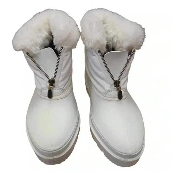 Baffin White Winter Ankle  Boots Size 6 - Picture 7 of 9